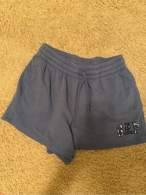 GAP Women's Slate Blue Drawstring Athletic Shorts